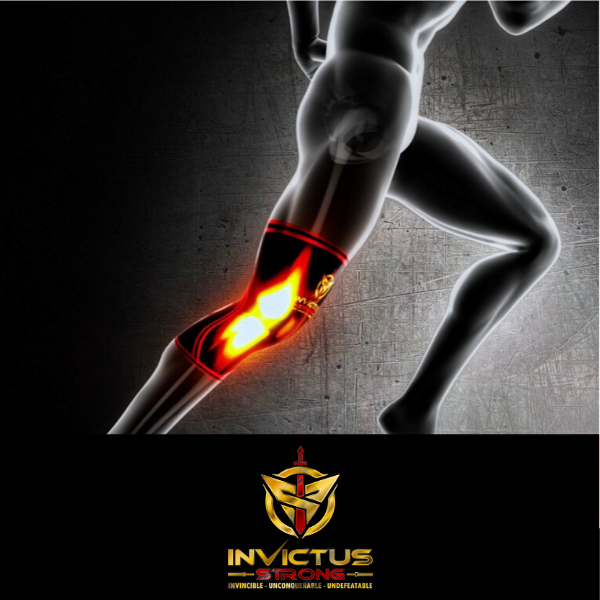 2 Invictus Strong 7-mm Premium Grade Neoprene and Nylon Woven, High Compression Knee Sleeves