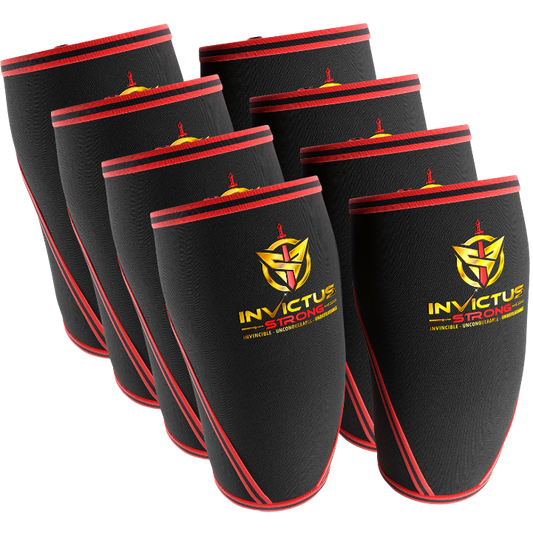 8 Invictus Strong 7 mm Neoprene Compression Knee Sleeves