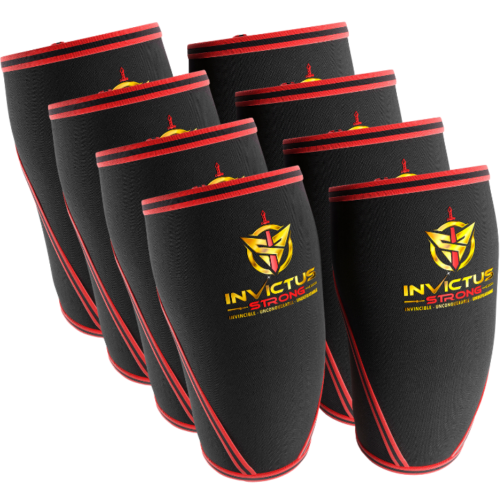 8 Invictus Strong 7 mm Neoprene Compression Knee Sleeves