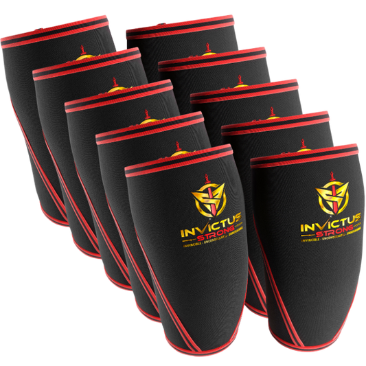 10 Invictus Strong 7 mm Neoprene Compression Knee Sleeves
