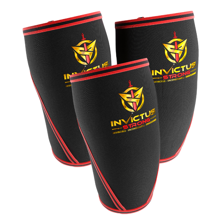 3 Invictus Strong 7 mm Neoprene Compression Knee Sleeves