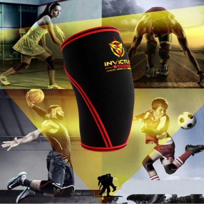 2 Invictus Strong 7 mm Neoprene Compression Knee Sleeves
