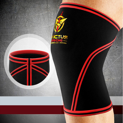 2 Invictus Strong 7-mm Premium Grade Neoprene and Nylon Woven, High Compression Knee Sleeves