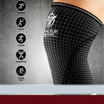 2 Invictus Strong 7-mm Premium Grade Neoprene and Nylon Woven, High Compression Knee Sleeves